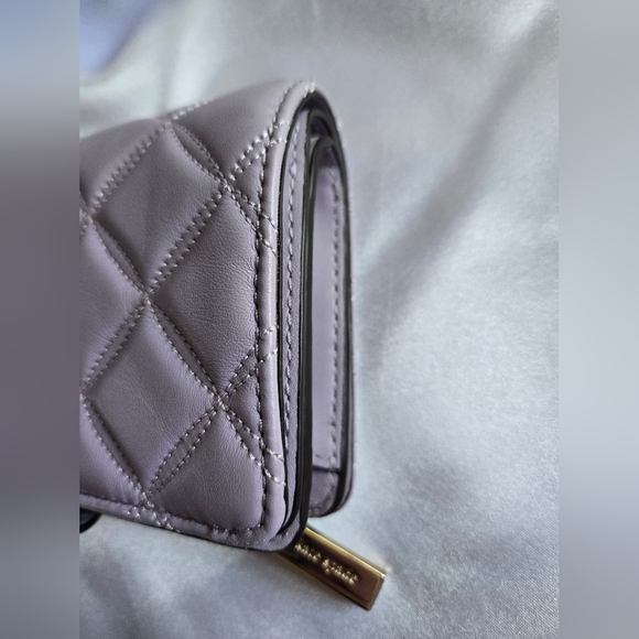Kate Spade Lavendar Quilted Leather Wallet In EUC - Picture 6 of 12